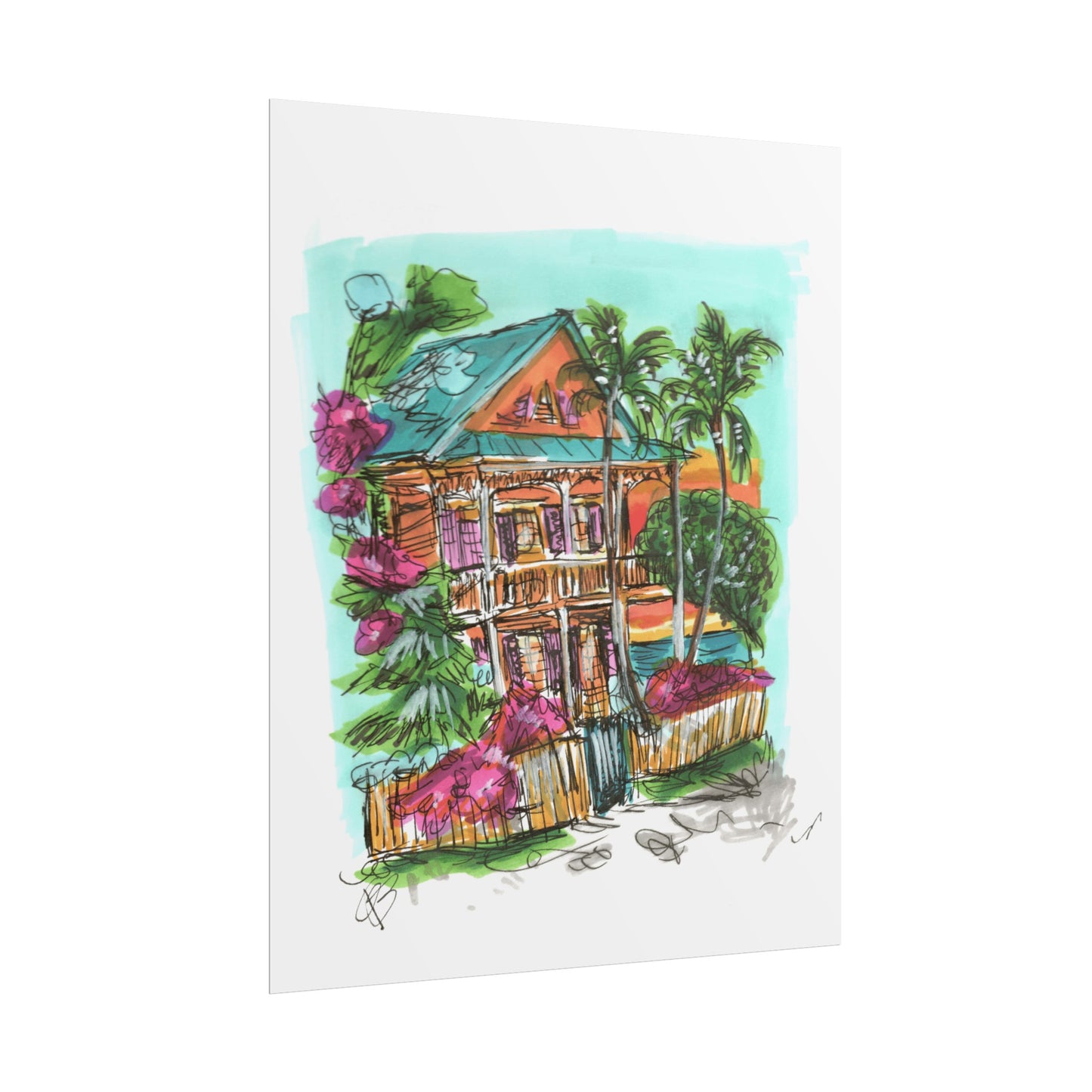 beach house print