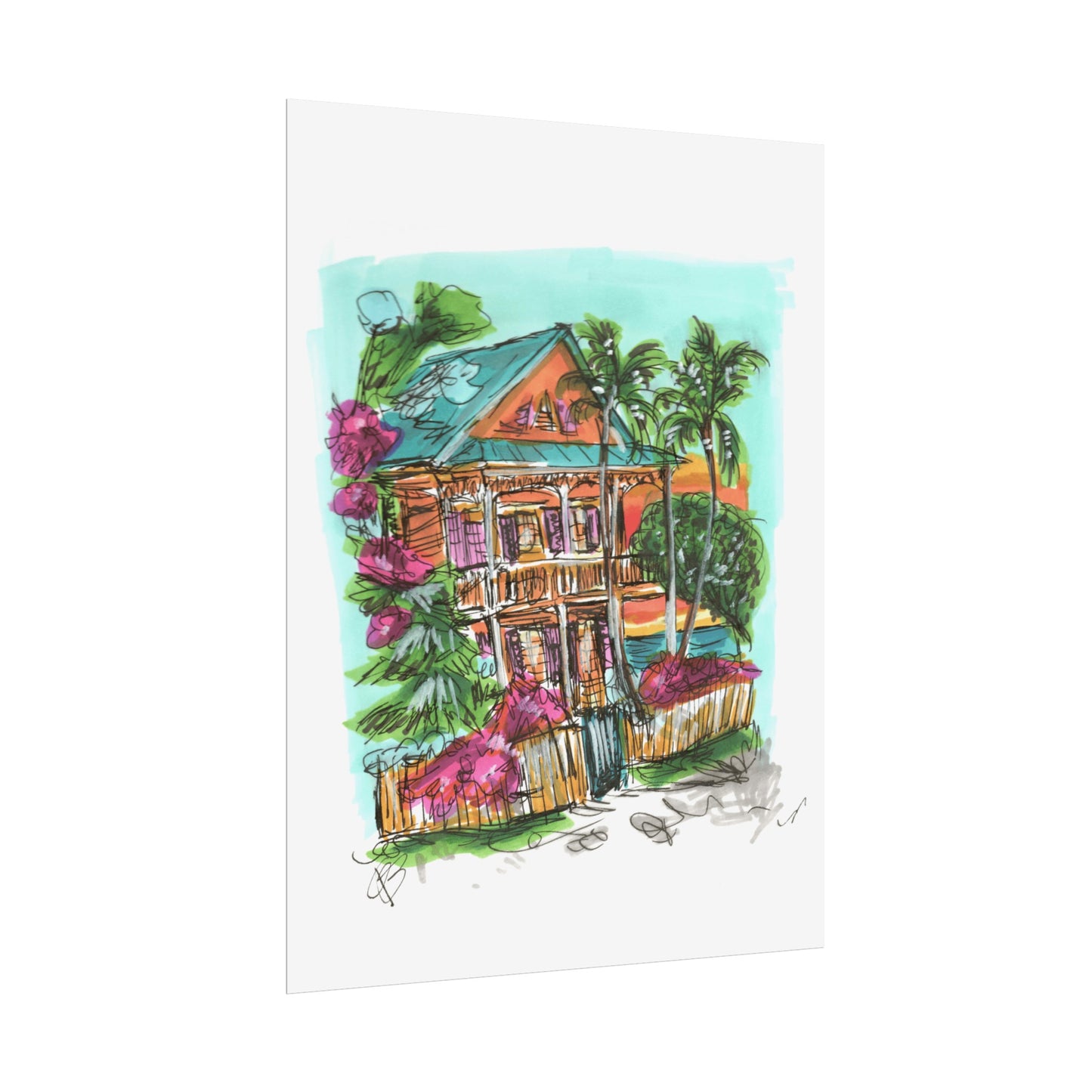 beach house print