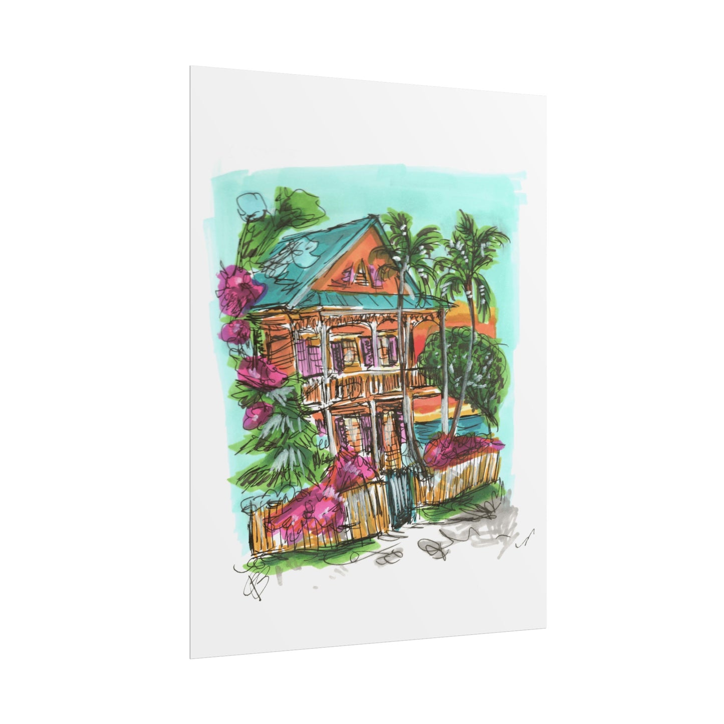 beach house print