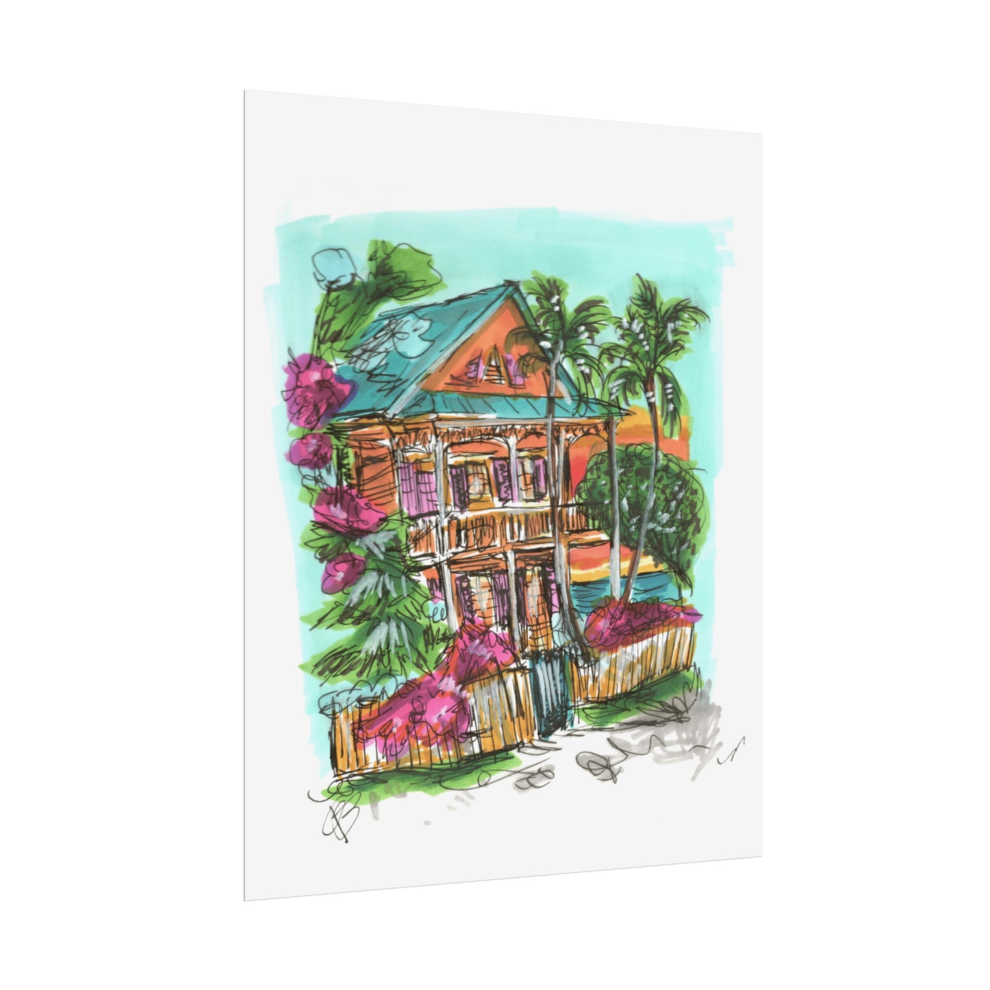 beach house print