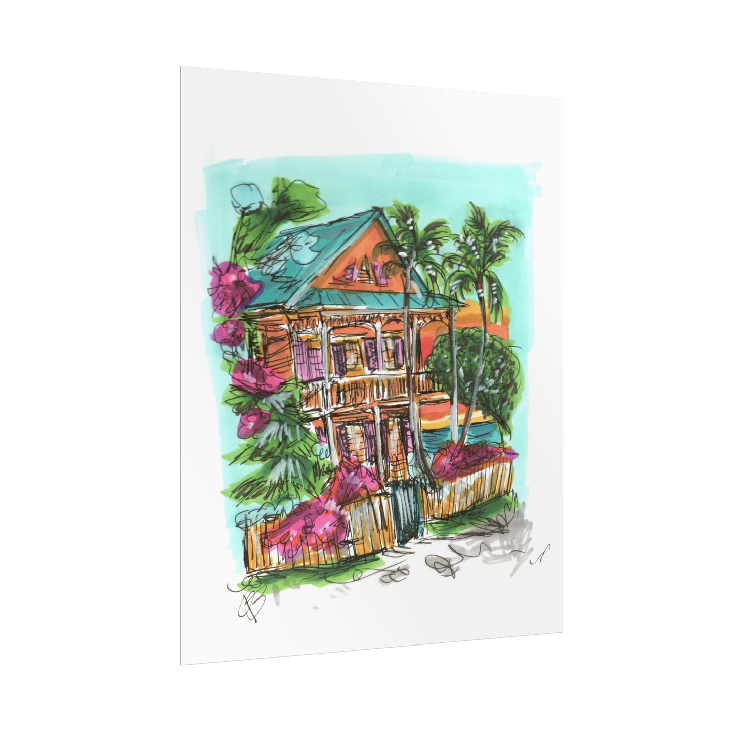 beach house print